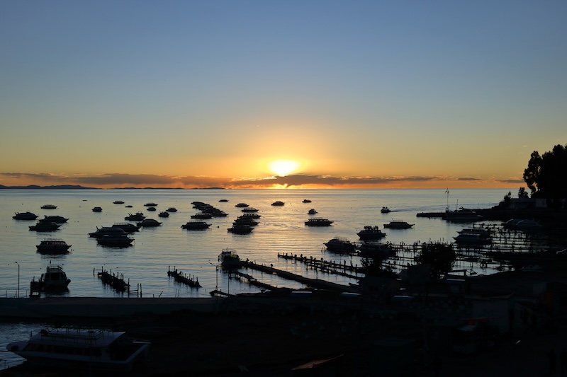 Sunset at Lake Titicaca