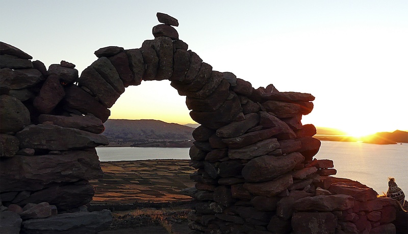 Sunset at Lake Titicaca