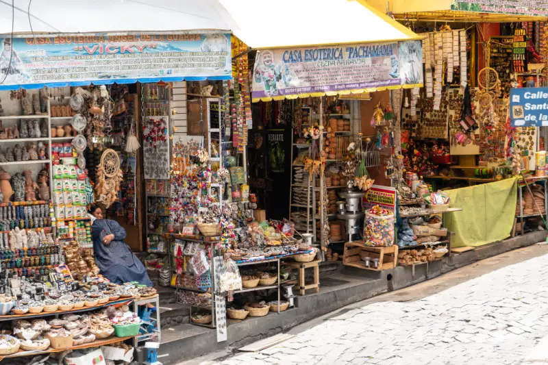 explore La Paz Withches market