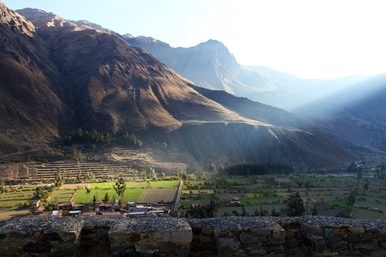 Scenic view at Ollantaytambo near Cusco, Peru